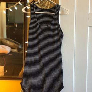 Navy blue strip dress